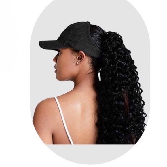 Black Nylon ”ATL" Rhinestone Logo Open Back baseball Cap with Red satin lining - Picture 6 of 6